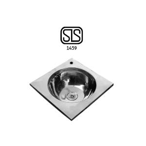 Single Bowl Stainless Steel Kitchen Sink in Sri Lanka 15 x 15IN (Bowl Only) Square