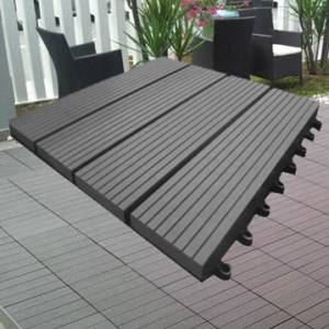 DIY Outdoor Decking Floor Tiles Grey