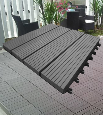 DIY Outdoor Decking Floor Tiles Grey