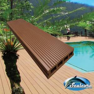 Outdoor Decking Floor Tiles Light Brown 6FT