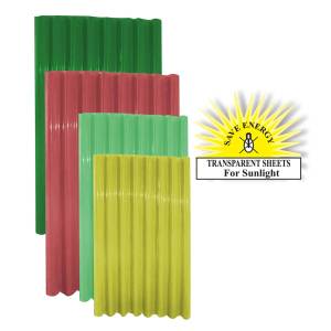 Colour Fiber Glass Transparent Roofing Sheet in Sri Lanka