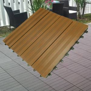 DIY Outdoor Decking Floor Tiles Light Brown