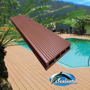 Outdoor Decking Floor Tiles Dark Brown 6FT