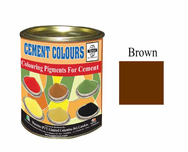 Belgium 1 kg Can BROWN Colour Cement in Sri Lanka - Mascons